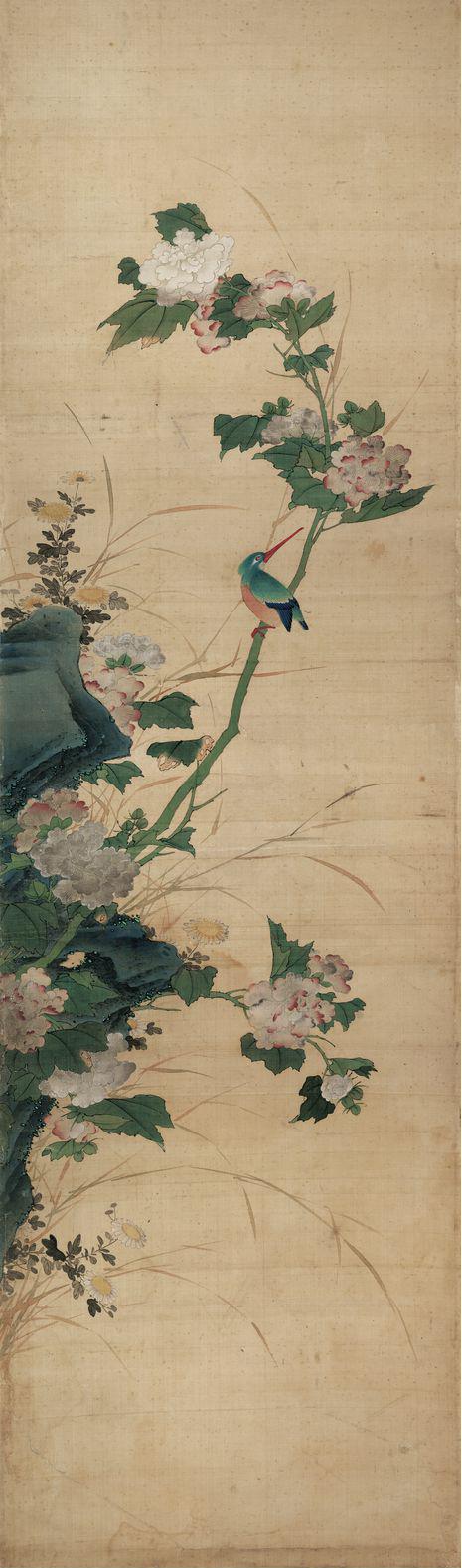 《四季花鸟图屏6》陈枚知名作品赏析-老茶馆万事