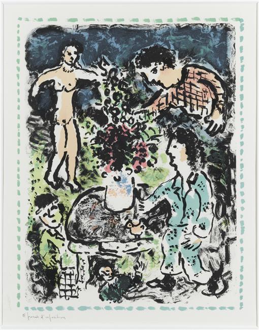 《乡下的聚会》马克·夏加尔知名作品赏析-老茶馆万事