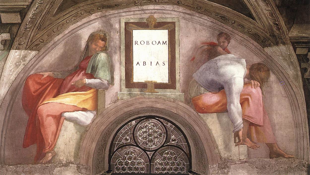 《基督的祖先：罗波安、阿比雅》米开朗基罗知名作品赏析-我的学习汇总