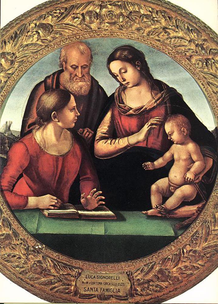 《圣洁的家庭与圣凯瑟琳》卢卡·西诺莱利知名作品赏析-我的学习汇总