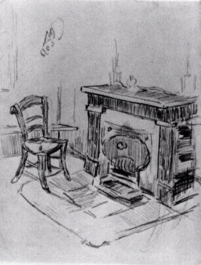《壁炉旁的椅子》文森特·梵高知名作品赏析-老茶馆万事